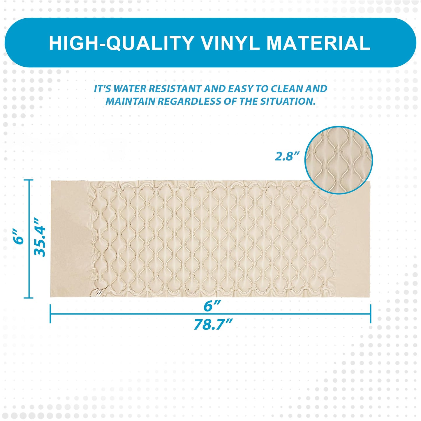MedVance Premium Alternating Air Pressure Mattress Pad with Ultra Quiet Alternating Pump | Pressure Sore and Ulcer Prevention and Relief | Use on Medical, Hospital, or Standard Bed