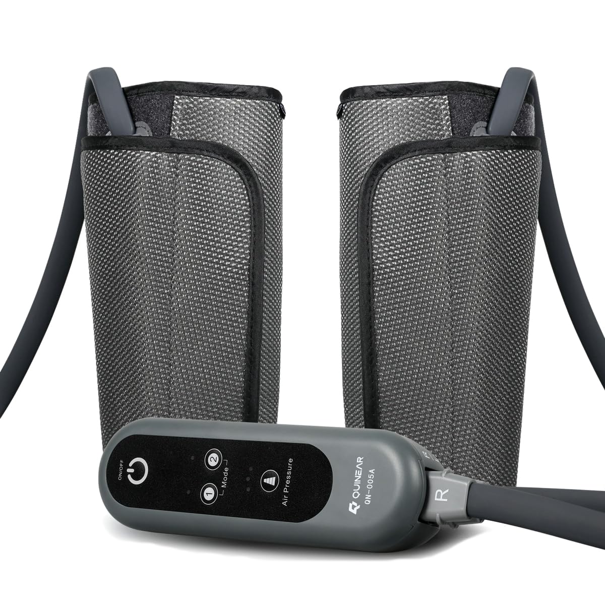 QUINEAR Air Compression Leg Massager for Circulation & Pain Relief, Calf Massagers with 2 Modes & 3 Intensities, Sequential Compression Device (SCD) for RLS, Edema, FSA HSA Eligible - Ideal Gift